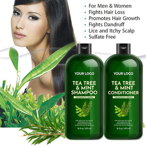 Shampooing et après-shampoing à l'huile d'arbre à thé et à la menthe OEM 473ml Hydratant Nourrissant Anti-pelliculaire Usage quotidien Cheveux gras - Product Image 5