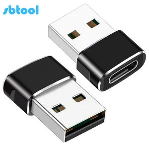 USB C Female To USB Male Cable Adapter Aluminium Alloy USB2.0 Type C To USB A OTG Data Fast Charging Converter Connector