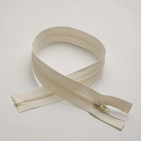 Fermeture éclair à glissière auto-bloquante en nylon n°3 avec tête en forme de gourde amande et film anti-usure pour accessoires de vêtements et textiles de maison