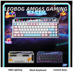 Teclado Mecánico para Juegos LEOBOG AMG65 con Retroiluminación RGB, Pantalla Inteligente Inalámbrica para Tres Modos Personalizables - Product Image 2