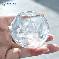 Koller Whiskey Diamant-/Rosenförmige/Polyedrische/Kugelförmige Eisform Eisballpresse QB10