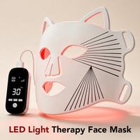 Masque de luminothérapie rouge, masque facial LED, rajeunissement de la peau, masque facial en silicone flexible, photothérapie, appareil anti-âge