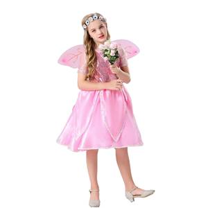 Disfraz de Princesa de Halloween para Niñas, Traje de Cosplay, Vestido con Alas para Niña Pequeña, Disfraz para Actuación en Escenario - Product Image 1