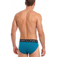 Herenslipjes Tanga, laag uitgesneden sexy bikini ondergoed met merk elastische tailleband, ondersteunende pouch heren onderbroek