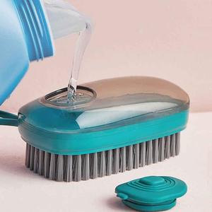 <b>Scrub</b> <b>Brush</b> with Soap Dispenser Good Srubber Cleaner Cleaning <b>Brushes</b> Dish Hand Sustainable House Cleaning - Product Image 2