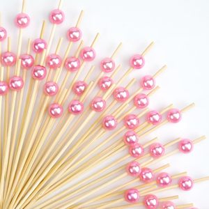 Nhiều Màu Cocktail Pick Đảng Ngọc Trai Pick Stick Trái Cây Xiên Đa Chức Năng Trang Trí Xiên Bead Pick Cho Thực Phẩm Đồ Uống - Product Image 1