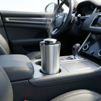 Diffuseur d'arômes automobile portable en alliage d'aluminium, sans eau, pour huiles essentielles, petit diffuseur électrique de parfum pour voiture, vente en gros