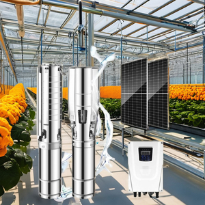 Bomba de agua de riego Solar sumergible sin escobillas de 48V CC de alta presión, impulsor de tornillo, controlador incorporado para sumergido - Product Image 2