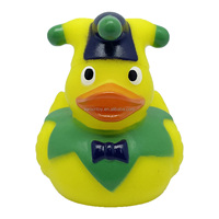 Regalo festivo de Mardi Gras: Juguetes de baño chirriantes de patitos surtidos para bañera, para niños pequeños, para la Día de la Grasa y para la Ducha, en paquete a granel