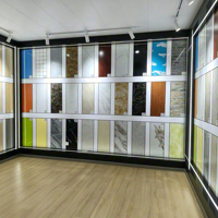 Panneau mural en marbre moderne SPC, imperméable, résistant au feu, finition brillante UV, pour la décoration intérieure des cafés et des maisons