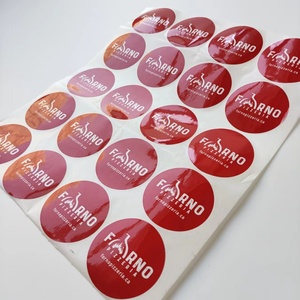 Etiqueta circular para cocina, logotipo personalizado, etiqueta de papel para alimentos, caja de Hamburgo, embalaje impermeable, pegatina para restaurante de <span class=keywords><strong>hamburguesas</strong></span> para pequeñas empresas - Product Image 4