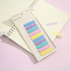 200 Translucent Writable Self-Adhesive <b>Bookmarks</b> Paper Card Notepads for Recording Memos Marking Key Points Office School - Product Image 2