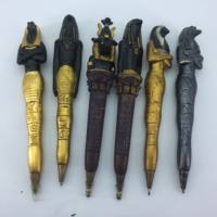 Stylo à bille en résine de haute qualité personnalisé en gros, souvenirs des dieux égyptiens pour la décoration