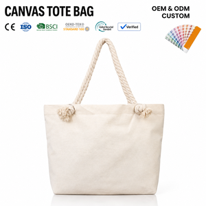 Sac fourre-tout grande capacité, style bohème, plage, fermeture éclair, deux poignées, motif géométrique, multifonctionnel, polyester - Product Image 2