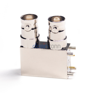 Connecteur BNC angulaire à 90 degrés pour <span class=keywords><strong>antenne</strong></span> <span class=keywords><strong>TV</strong></span>, <span class=keywords><strong>prise</strong></span> femelle BNC, connecteur RF 50 ohms, placage nickel - Product Image 5