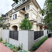 Clôture de jardin en aluminium de haute qualité, anti-rouille, imperméable, à lattes verticales, pour l'intimité, décorative, panneaux de clôture en aluminium pour l'extérieur
