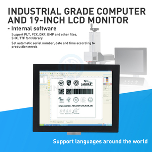 Máquina de Marcado Láser de Fibra Estática de Escritorio de 30W 50W 100W, Marcador Láser Industrial para Metal, Acero Inoxidable, Códigos QR y Números de Serie - Product Image 4