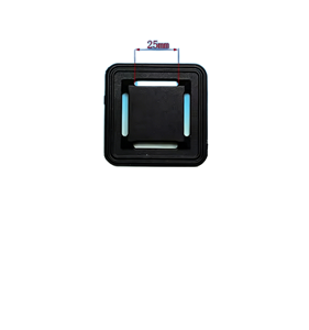 Plaque de protection inférieure réglable en plastique robuste de 1 pouce avec protection en caoutchouc pour sacs de voyage - Product Image 1
