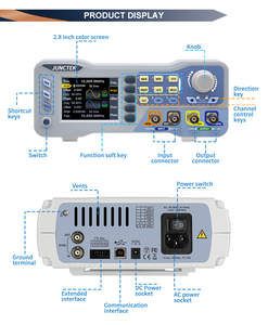 Generador de Señales Juntek JDS8080 JDS8060 de 80MHz/60MHz, 20ppm, Función DDS Sinusoidal, 2 Canales, 275MS/s, con Ajuste VCO y Medidor de Frecuencia - Product Image 5