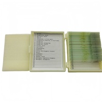 20Pcs Protozoa and Algae Slides Set Microscope Education Prepared Slides