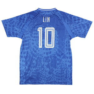 Maillot de football Healy, bleu vif, motif texturé abstrait, avec tissu respirant de qualité supérieure, maillot de football - Product Image 2