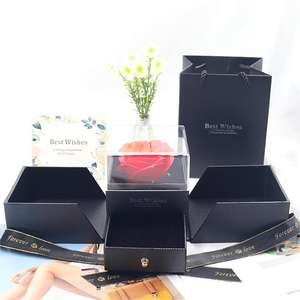 RS0360-2 conservato <span class=keywords><strong>blu</strong></span> vera rosa con I Love ye collana Gift Set eterno sapone fatto a mano rosa regalo fiore incantato Ac - Product Image 1