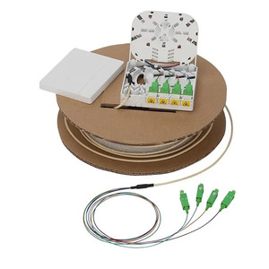 Kit de Fibra Óptica Adecuado para Telecomunicaciones, Caja de Distribución de Fibra Óptica con Cable de Bajada Redondo de 4 Hilos de 10/30/50m para Uso Interno - Product Image 6