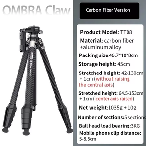 <span class=keywords><strong>Ulanzi</strong></span> TT07 ombra Claw ขาตั้งกล้องอลูมิเนียมอัลลอยขาตั้งกล้อง teleprompter แบบปลดออกได้อย่างรวดเร็วสำหรับสมาร์ทโฟนกล้อง DSLR - Product Image 3