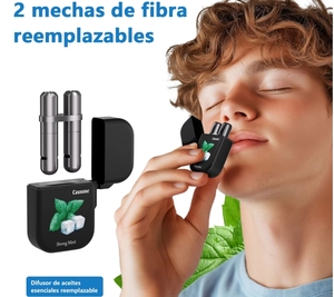 Inhalador nasal de doble orificio que alivia la nariz, refrescante y calmante, con menta, marca propia. - Product Image 5