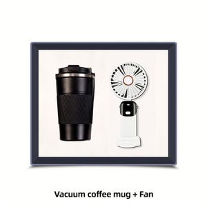 Práctico Set de Regalo Electrónico con Taza de Café y Ventilador con Logotipo Personalizado para Eventos Empresariales y Conferencias - Product Image 4