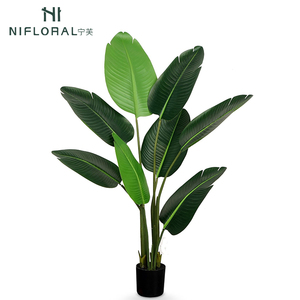 120CM 150CM 180CM Zusammen gebaute künstliche Bananen bäume Home Wohnzimmer Dekor Traveller's <span class=keywords><strong>Palm</strong></span> Plants - Product Image 3