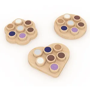 工場直送木製モンテッソーリゲーム感覚玩具自閉症タッチアンドマッチボード