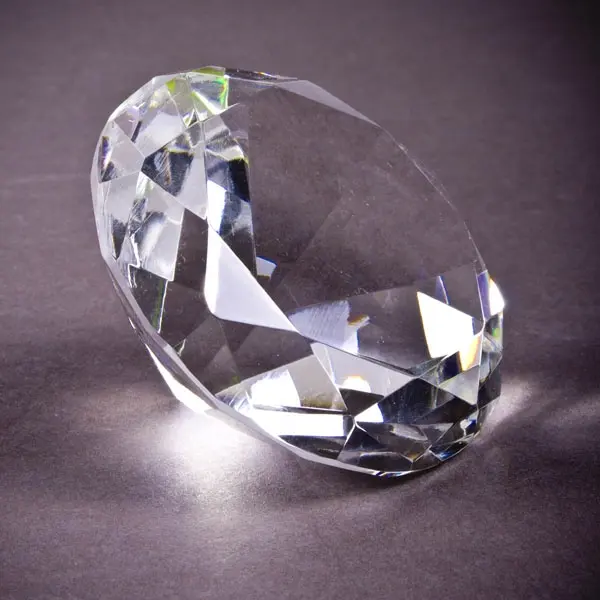 Fermacarte di cristallo trasparente brillante all'ingrosso di vendita calda di MH-ZS0022 come regali o anniversario della tavola di nozze