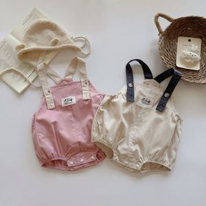 Macacão Bordado 100% Algodão para Meninas Engepapa ODM, Sem Mangas, Bonito, para Primavera e Outono - Product Image 4