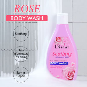 Gel douche naturel à la rose Disaar avec huile de graines de lin, vitamine B5, apaisant, réparateur de la barrière cutanée, nourrissant, en stock - Product Image 3