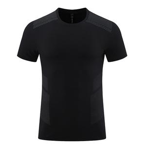 T-Shirt Personalizzata per Allenamento in Palestra, Vestibilità Regolare, Tessuto Traspirante ad Asciugatura Rapida, Tinta Unita, Vendita all'Ingrosso - Product Image 3