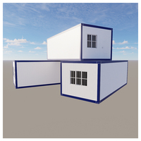 Maison conteneur pliable entièrement meublée - avec salle de bain et cuisine. Dortoir pour travailleurs. Hébergement sur chantier.