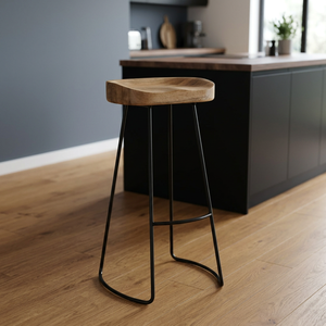 Metal Industrial Commercial High Bar Counter Home Bar Hotel Restaurant <b>Stools</b> Chairs Upholstered Cheap Modern Black Green Red - Product Image 3
