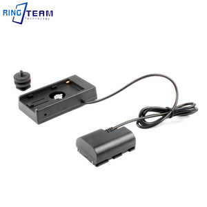 LP-E6 Hộp Pin Giả Giải Mã Hoàn Toàn Cáp Nguồn Tích Hợp F970 + Bộ Ghép DR-E6 Cho Canon EOS R7 7D2 60D - Product Image 5