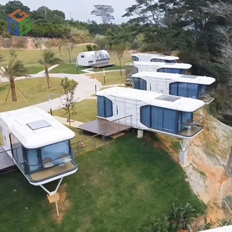 2023 newest design Resort Hotel modern modular 40ft container house for sale