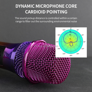 TNH UM-108 colorato dinamico palmare senza fili microfono cardioide per la casa canto scena Performance microfono universale - Product Image 4