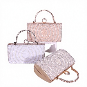 Nuevo Bolso de Moda de Poliéster con Diseño de Perlas Onduladas y Correa de Cadena, Multifuncional para Fiestas - Product Image 1