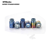 Pièces usinées CNC en titane Gr5, pièces EDC en titane coloré anodisé, stylo en titane et pièces de stylo en titane