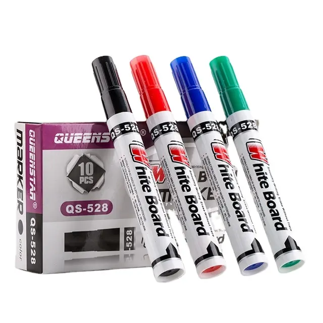 Fabriek Direct Verkopen Promotie Niet Giftige Kleur Marker Pen Reclame Uitwisbare Whiteboard Marker Pen Set