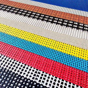 Lưới thép cường độ cao phủ nhựa <span class=keywords><strong>PVC</strong></span>, vải lưới polyester, lưới nhựa dùng làm hàng rào/ cửa chắn trẻ em tự thu gọn/ mái che nắng cho xe RV - Product Image 4