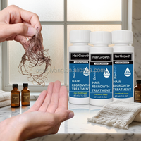 Kit 6 en 1 OEM Kirland, sérum capillaire à la biotine pour une croissance plus épaisse, huile pour la croissance des cheveux, anti-chute de cheveux professionnel
