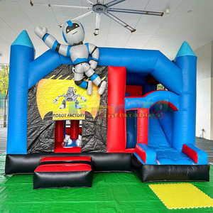 Castillo inflable espacial con tobogán, casa de brinco comercial. - Product Image 3