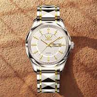 Montre mécanique automatique pour homme LOSIAN L2500, 40 mm, cristal saphir, acier inoxydable, fermoir papillon doré, résistante à l'eau, aiguilles