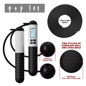 <span class=keywords><strong>Corde</strong></span> à <span class=keywords><strong>sauter</strong></span> électronique numérique sans <span class=keywords><strong>corde</strong></span>, fil d'acier de haute qualité, plastique, fitness, exercice, perte de poids, perte de graisse - Product Image 3