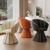 Fauteuil de salon moderne avec housse en coton doux, pieds en bois massif, design décontracté pour usage domestique